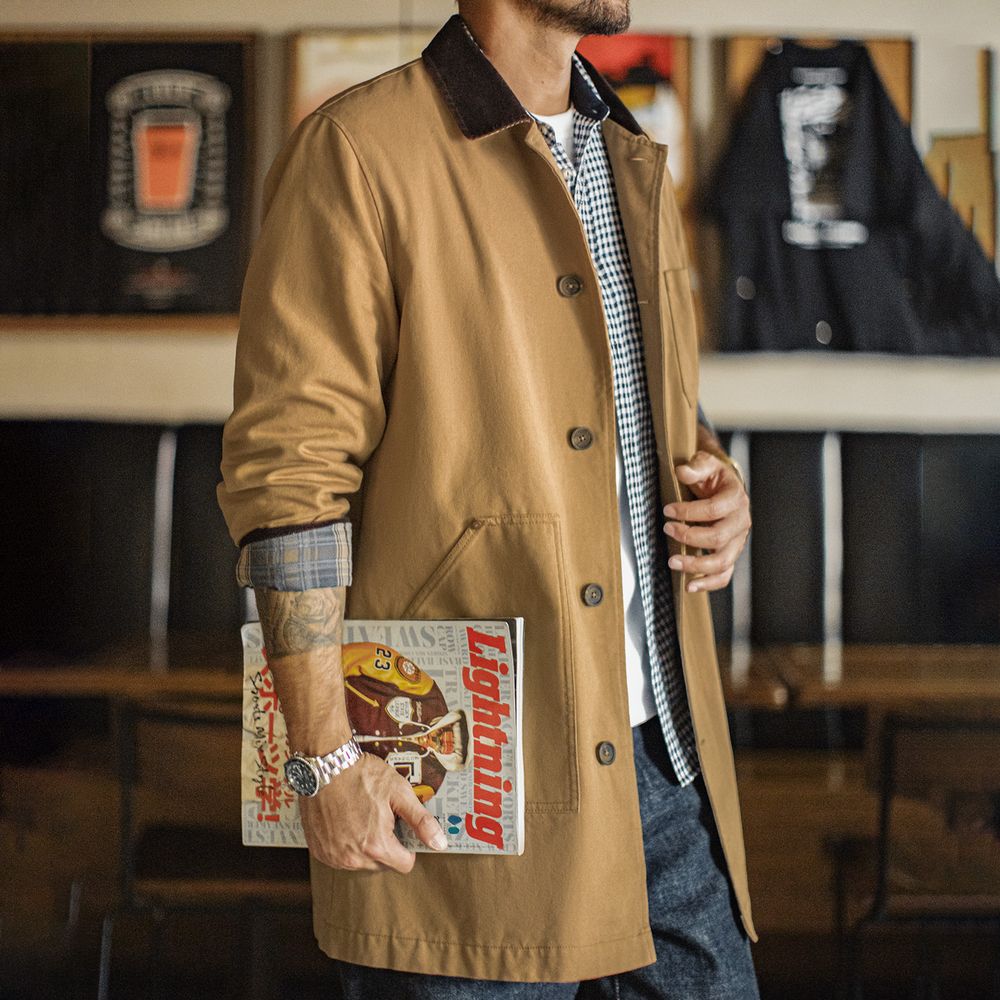 Maden Men's Vintage Michigan J - Vintage Windbreaker Nylon 评论和价格