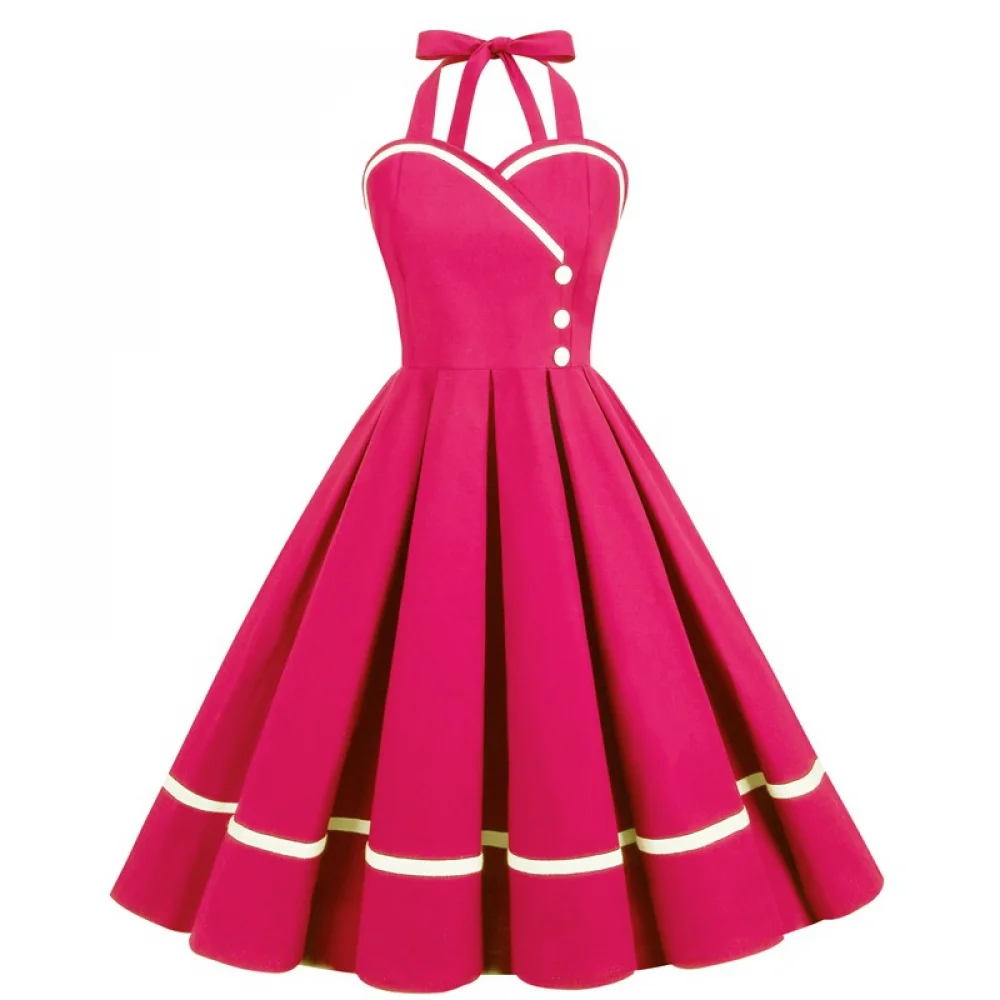 Halloween  50s 60s 80s Retro D - Vintage Fashion Dresses 评论和价格
