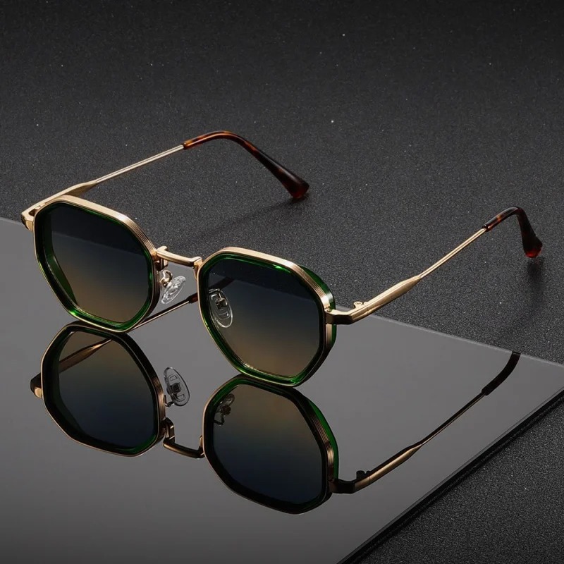1 Pair Unisex Round Metal Fash - Vintage Fashion Enthusiasts 评论和价格