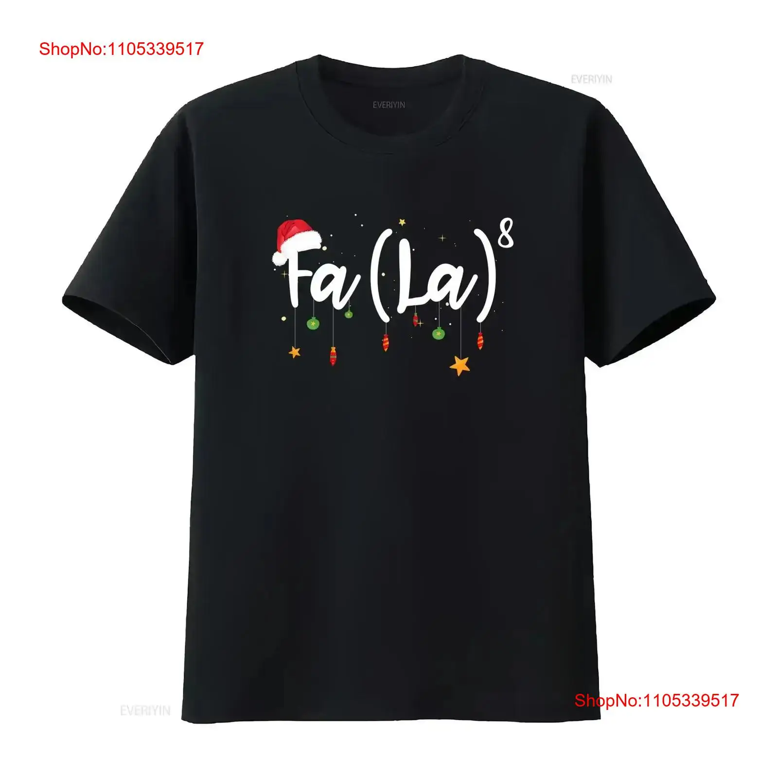 FA LA 8 Funny Christmas T Shir - Vintage Fashion La 评论和价格