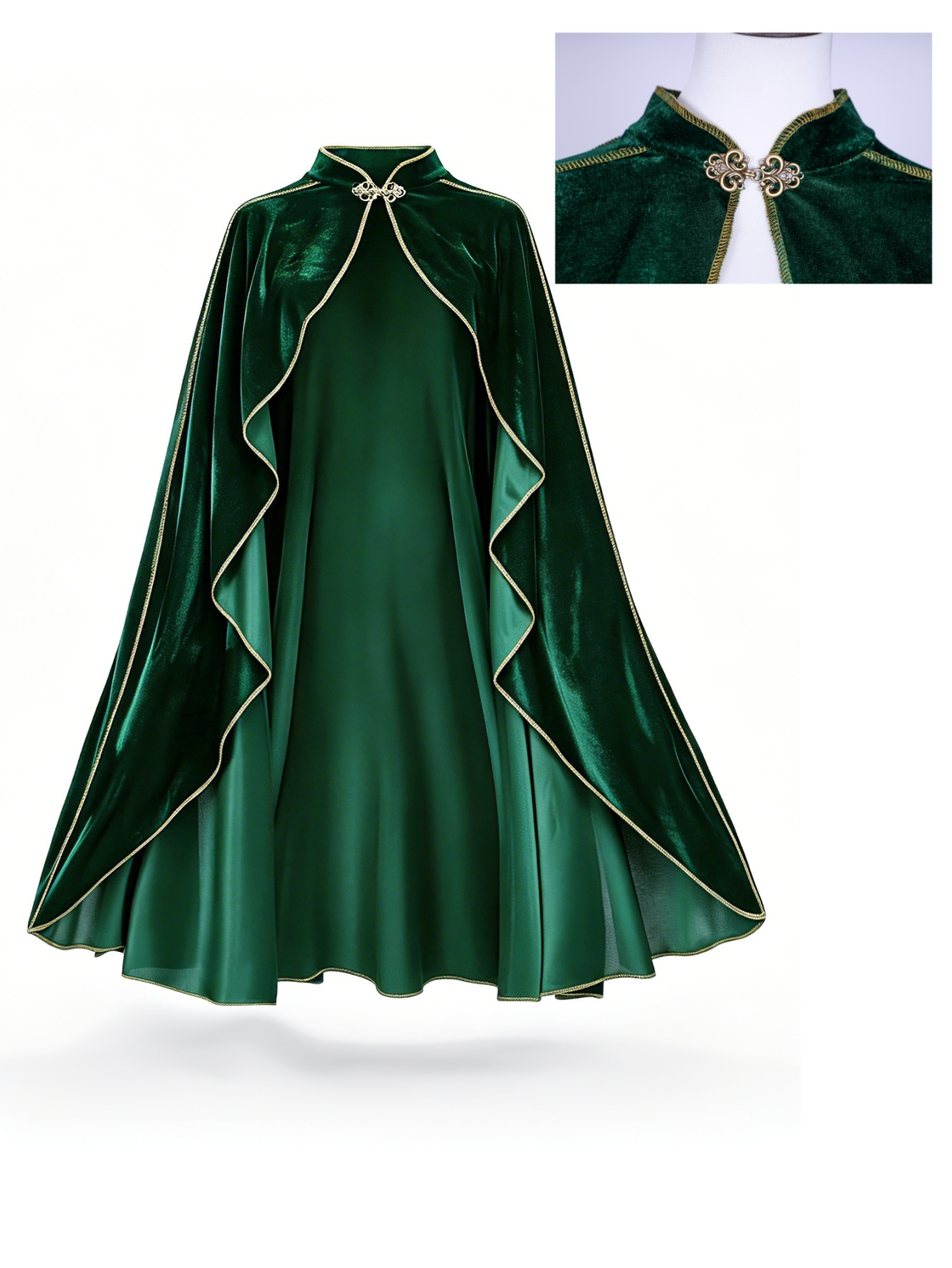 Women Vintage Green Velvet Cap - Vintage Fashion Dresses 评论和价格